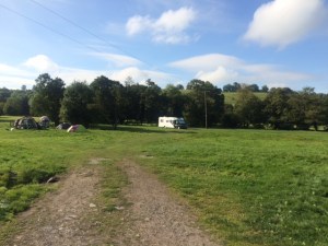 Boris in camping field Dovedale