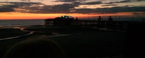 An amazing sunset awaited us on Blackpool;s North Pier