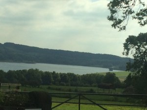 View from campsite at Carsington Water