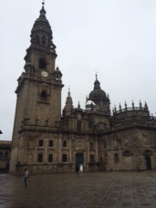 Santiago -deserted in the rain