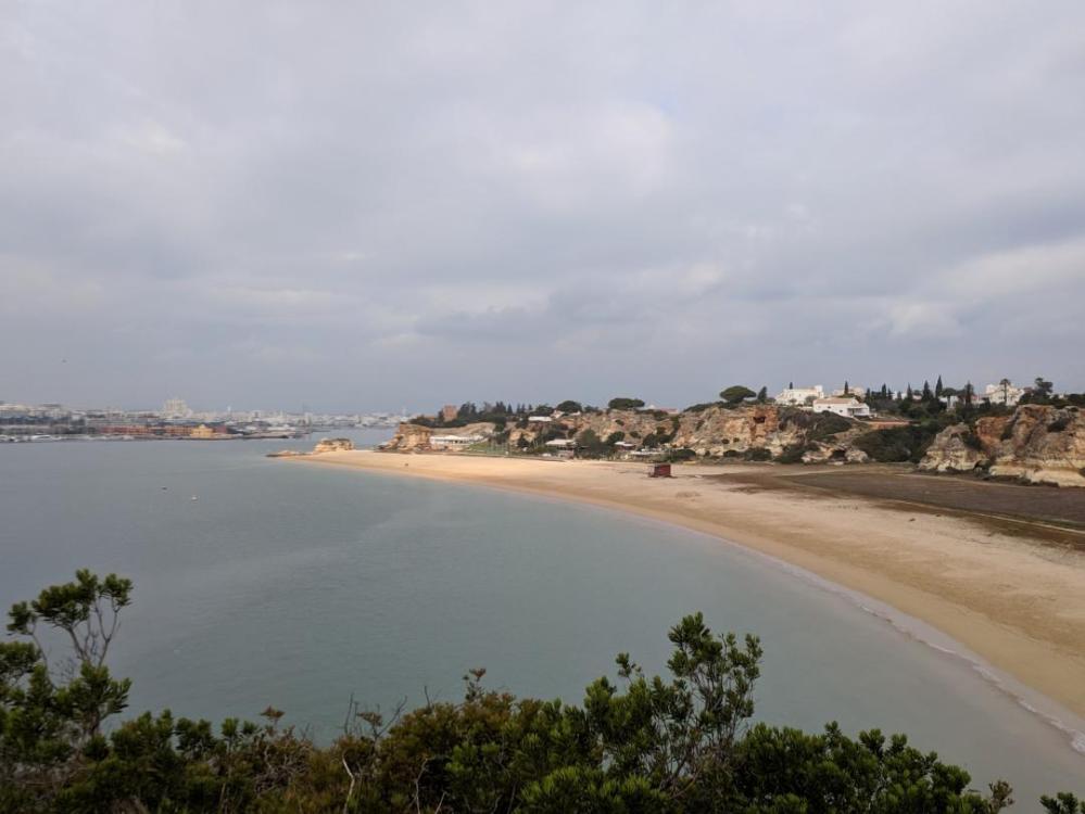 ferragudo beach from top